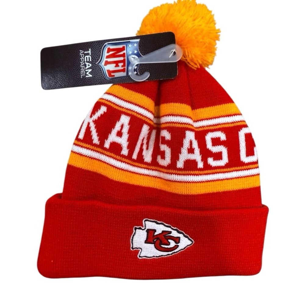 NFL Kansas City Chiefs Kids Winter Hat, Boys/ One size (Kids) NWT NWT fleece